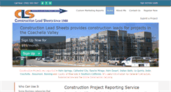Desktop Screenshot of constructionleadsheets.com